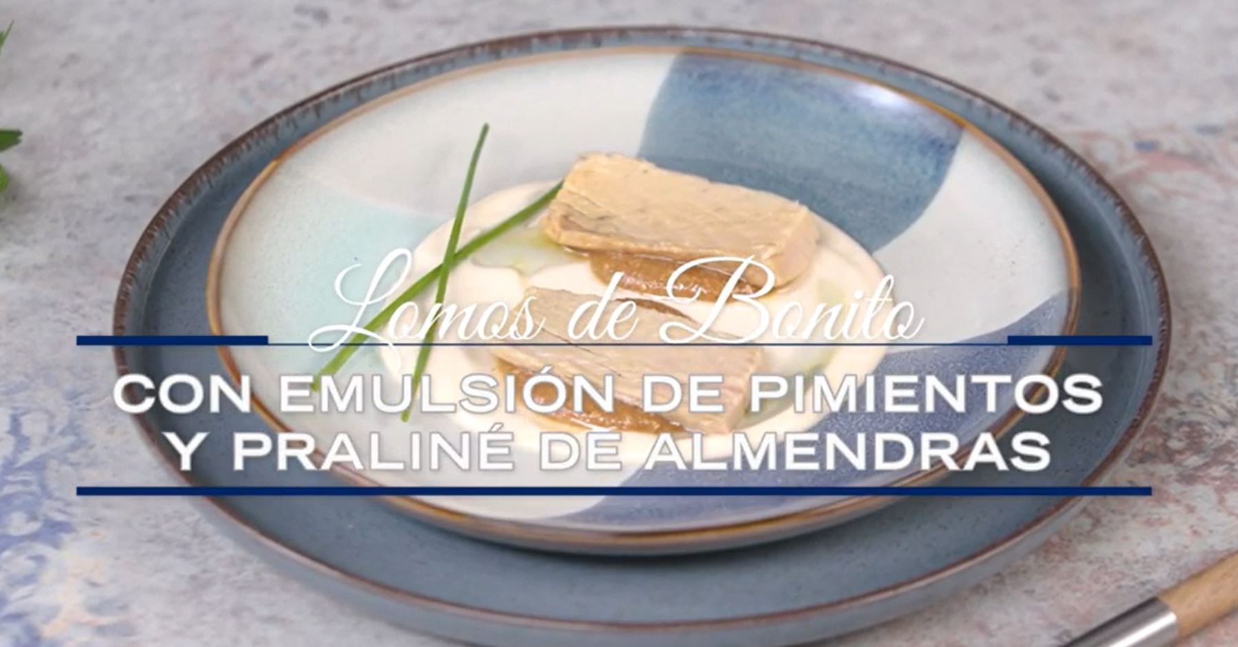 Receta: Lomos de bonito con emulsión de pimienta