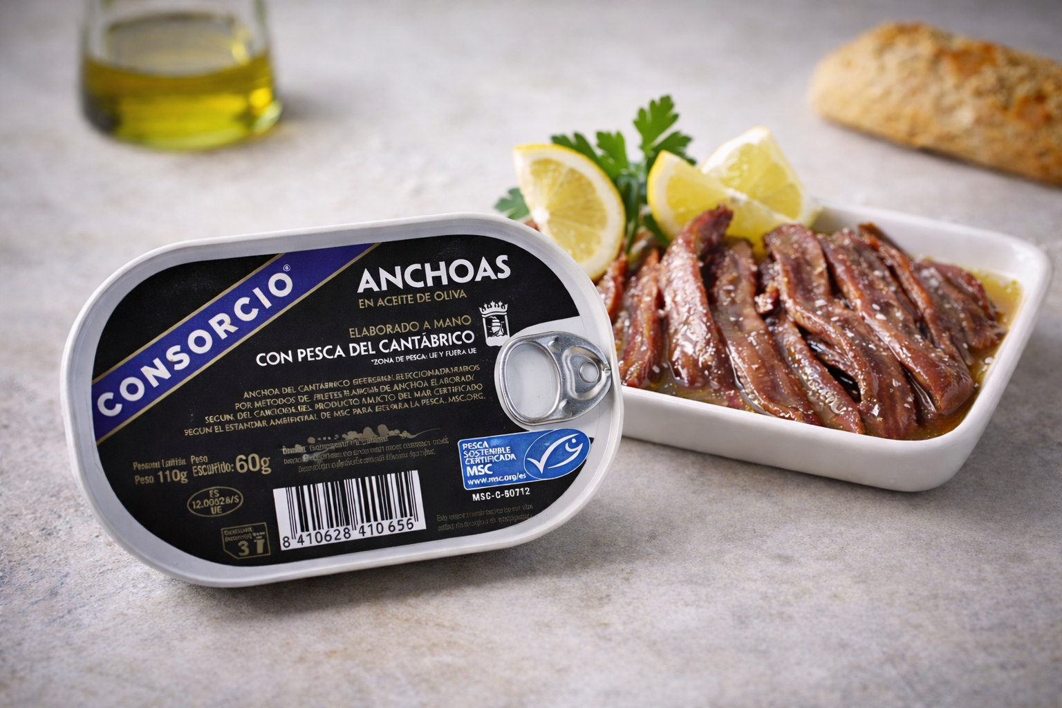 Acciughe del Cantabrico in olio d'oliva - 110 g
