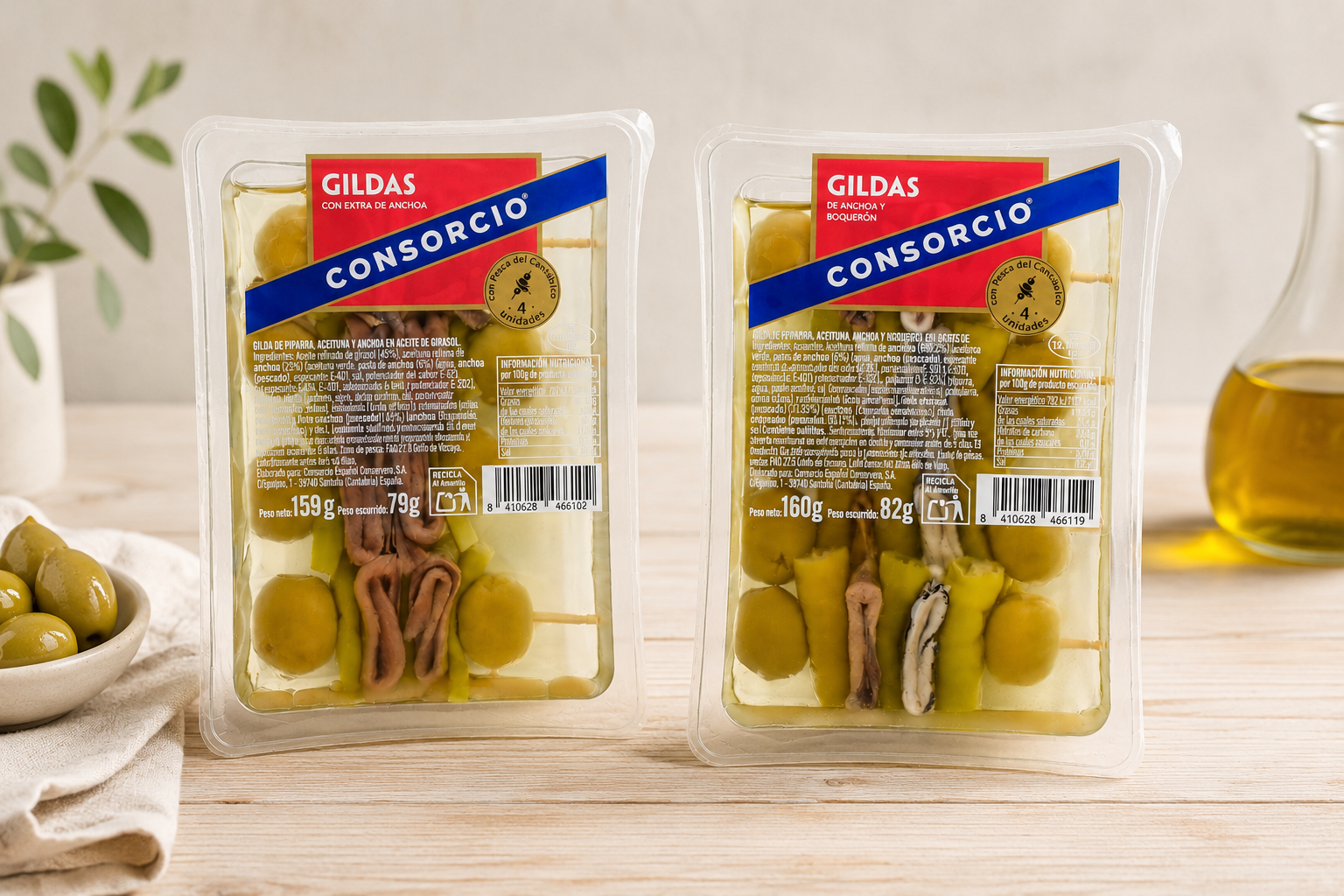 Pack Degustación Gildas Consorcio – Extra de Anchoa + Anchoa y Boquerón