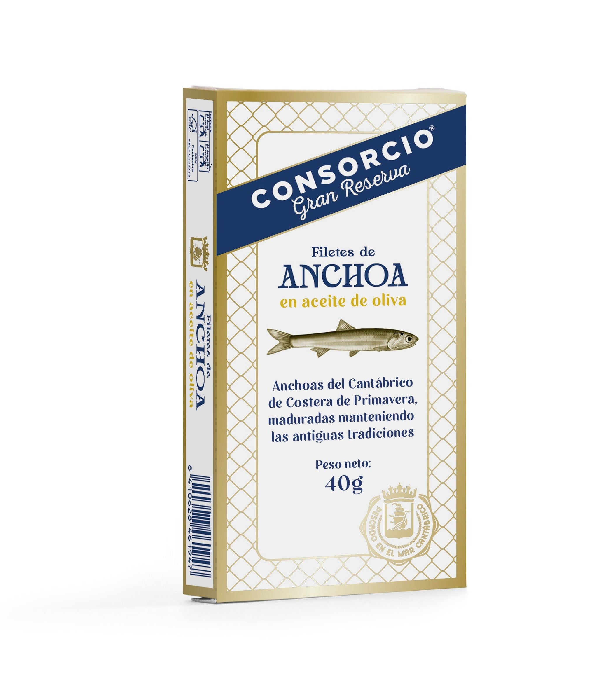 Acciughe del Cantabrico in olio d'oliva - 40 g