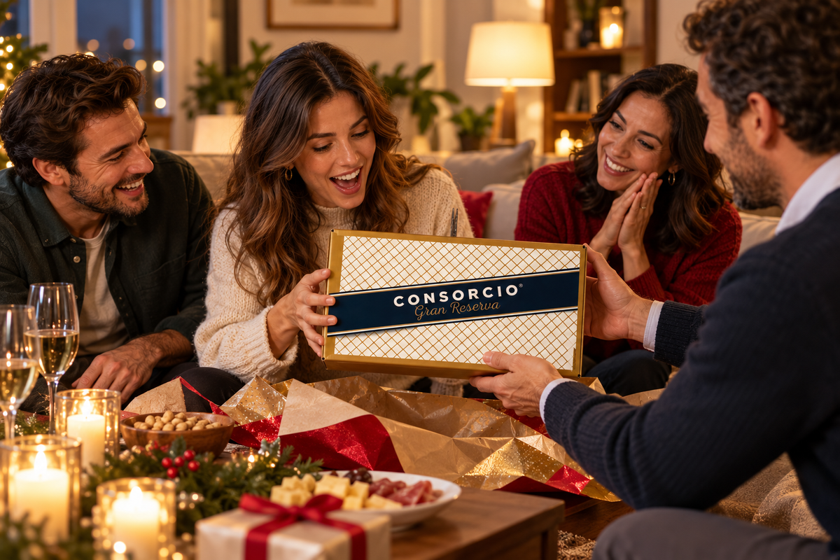 Caja Regalo Personalizable Consorcio Gran Reserva Blanca