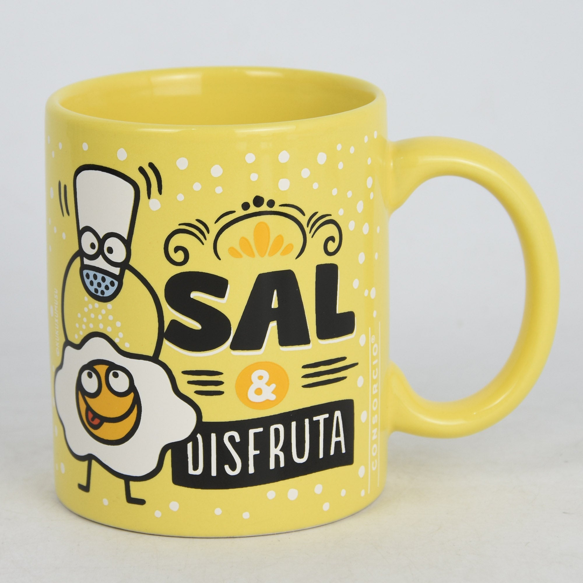 Mug jaune Consortium « Salez et savourez »