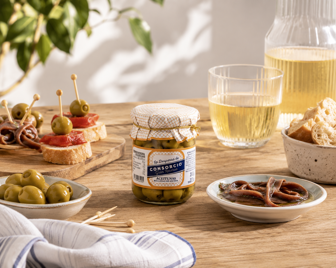 Aceitunas rellenas de anchoa - 445ml
