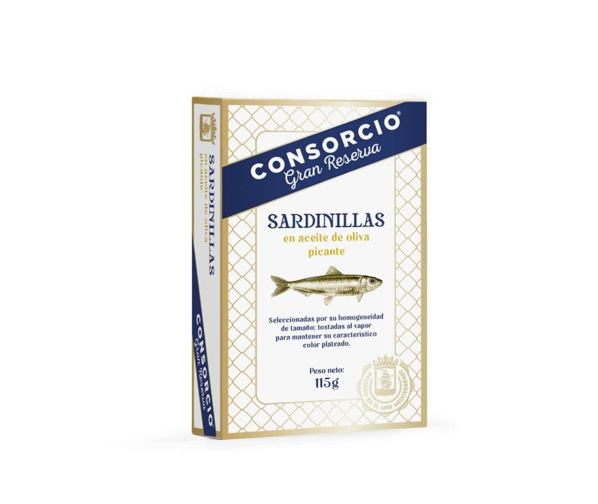 Sardinillas en aceite de oliva picante - 115g