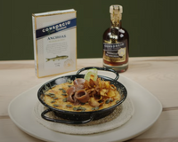 Receta de polenta de anchoas y calabaza Consorcio