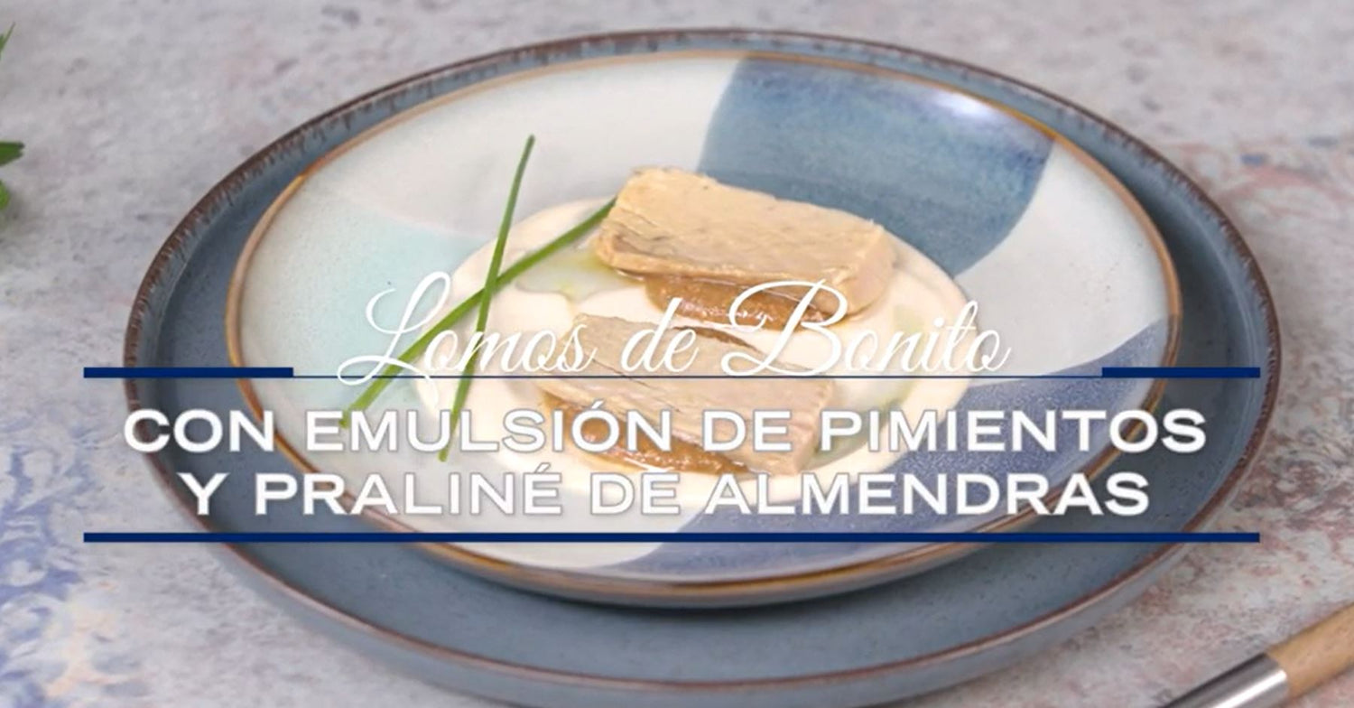 Receta: Lomos de bonito con emulsión de pimienta