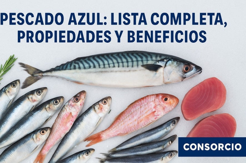 Pescado azul lista completa, propiedades y beneficios