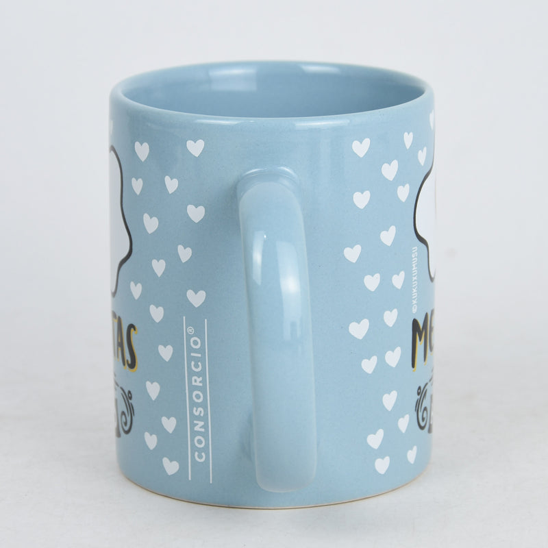 Taza Consorcio Azul "Me gustas un huevo"