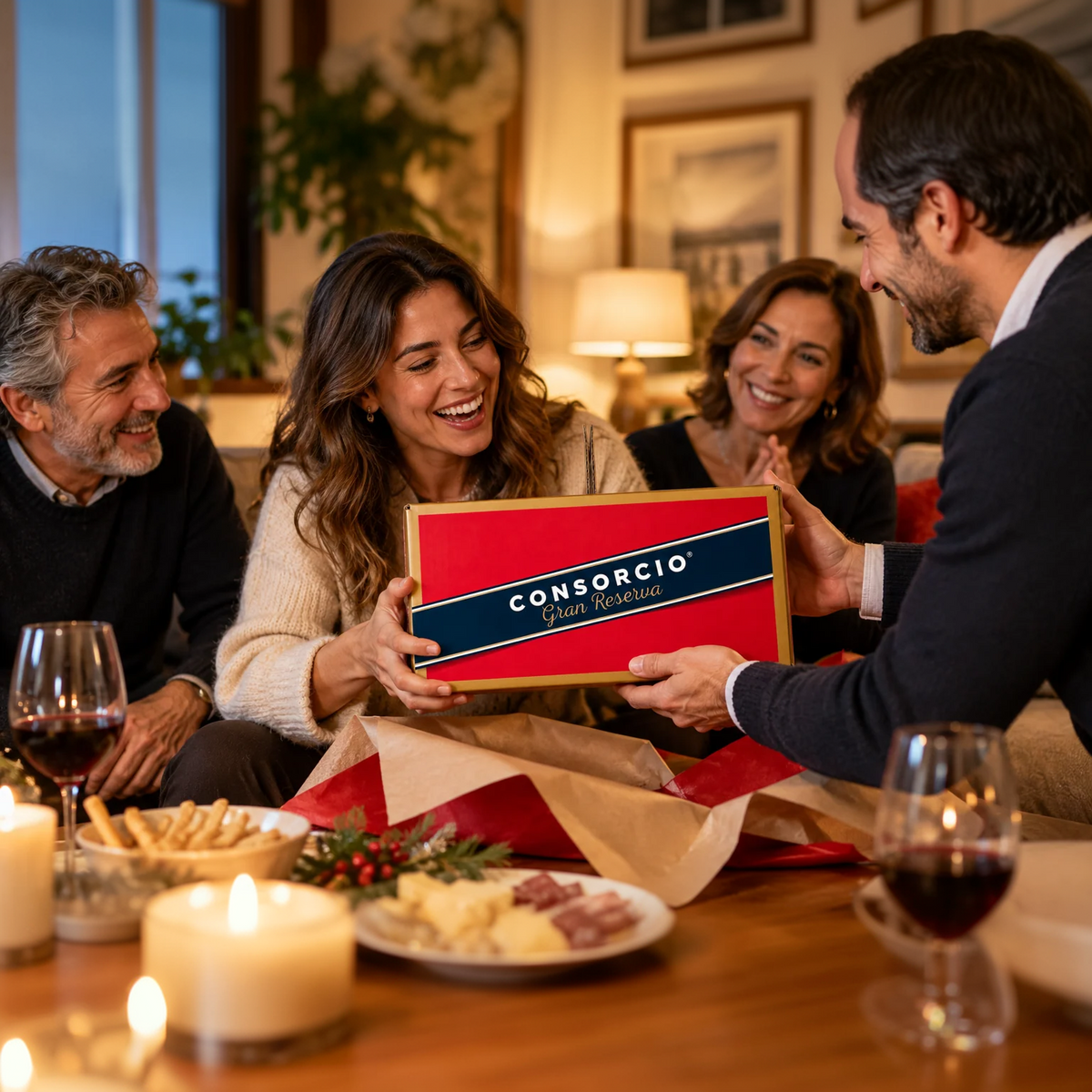 Caja Regalo Personalizable Consorcio Gran Reserva Roja