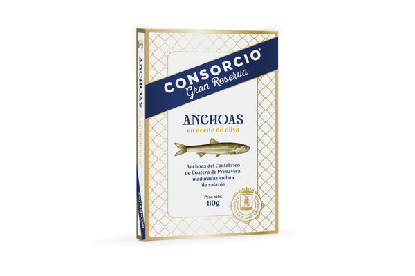 Anchoas del Cantábrico en aceite de oliva - 110g