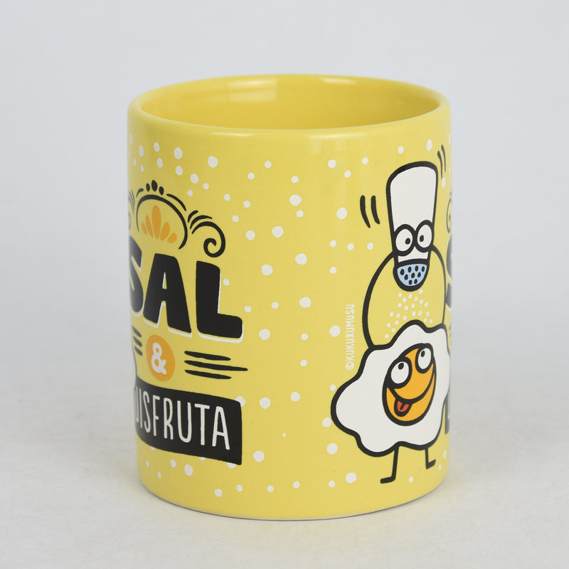 Taza Consorcio Amarilla "Sal y disfruta"