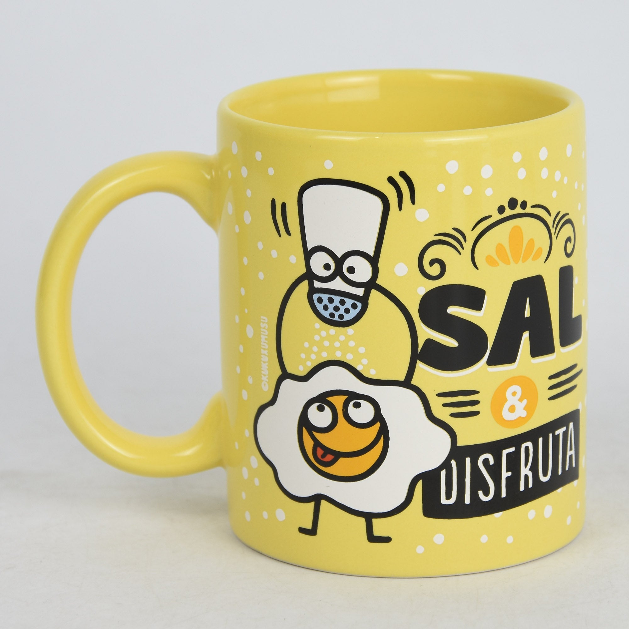 Mug jaune Consortium « Salez et savourez »