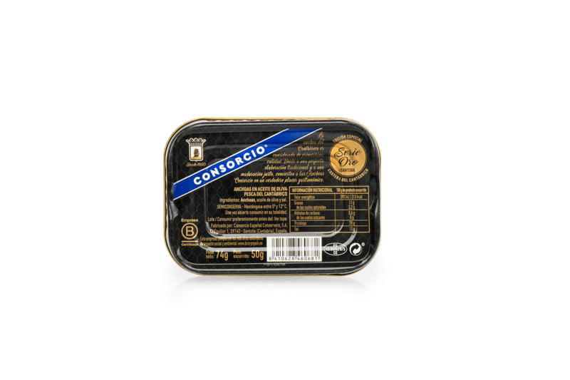 Anchoas del Cantábrico en aceite de oliva - 74g