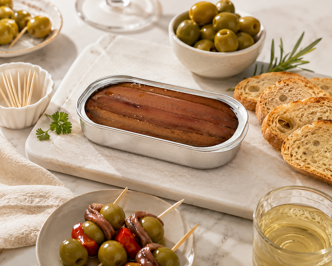 Anchoas del Cantábrico en aceite de oliva - 40g