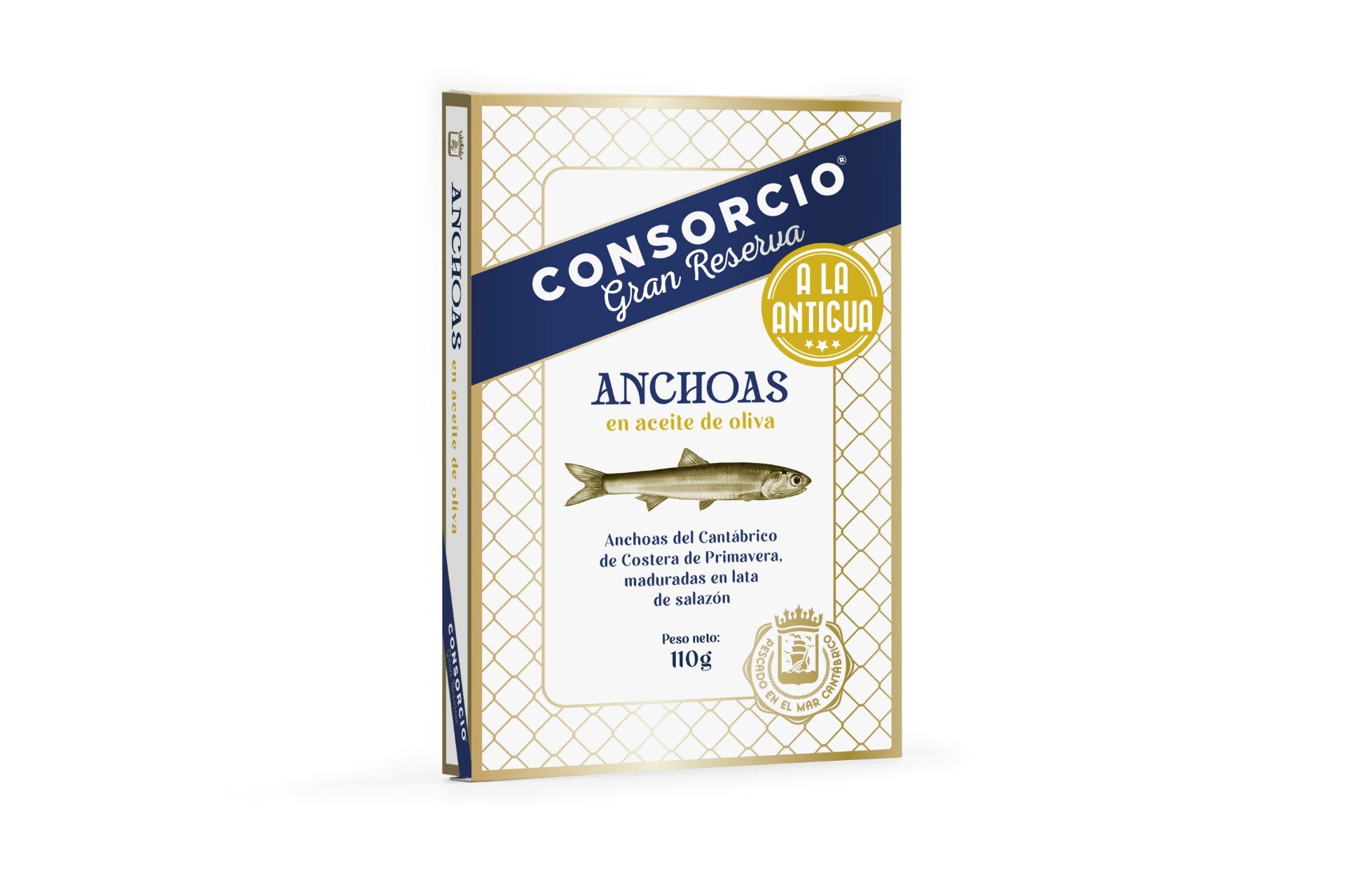 Acciughe del Cantabrico "alla vecchia maniera" in olio d'oliva - 110g