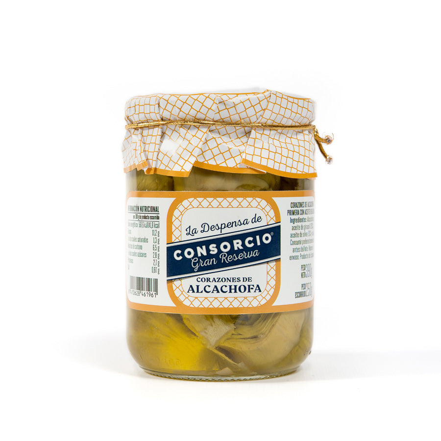 Corazones de alcachofa en aceite de oliva 10/12 uds - 390g