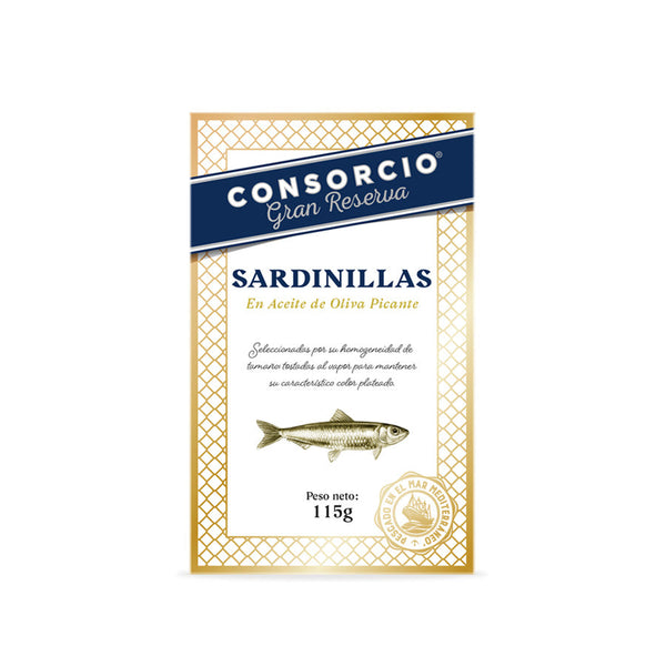 Pack Ahorro Sardinillas en aceite de oliva picante - Pack 6uds x 115g