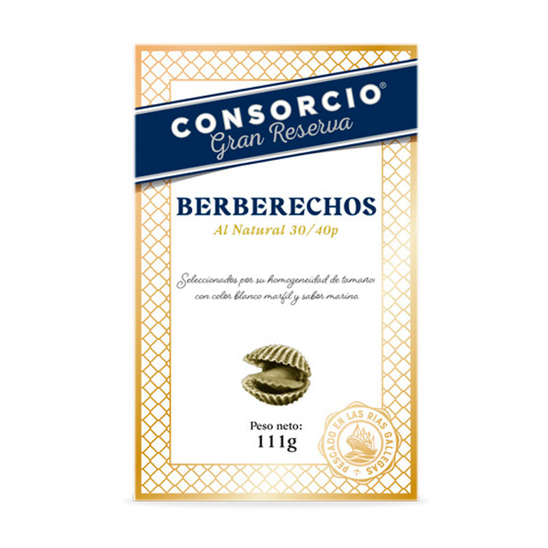 Berberechos al natural - Tamaño grande - 30/40 uds - 111g